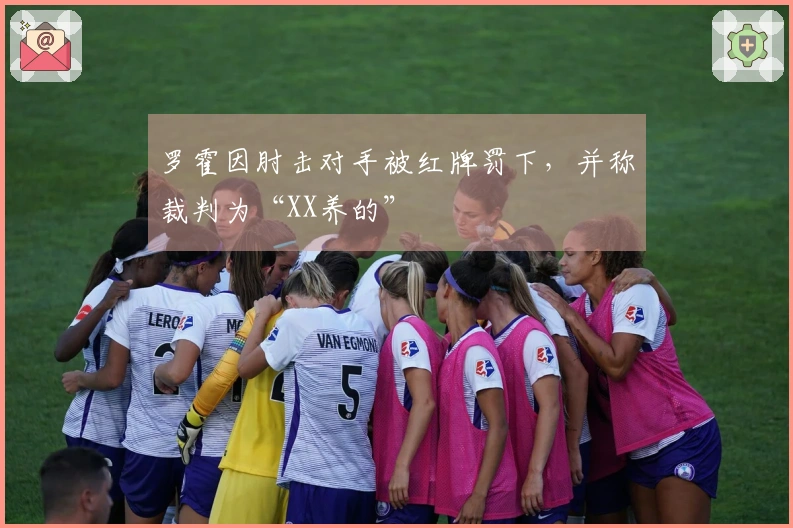 罗霍因肘击对手被红牌罚下，并称裁判为“XX养的”